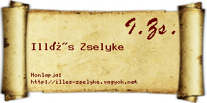 Illés Zselyke névjegykártya